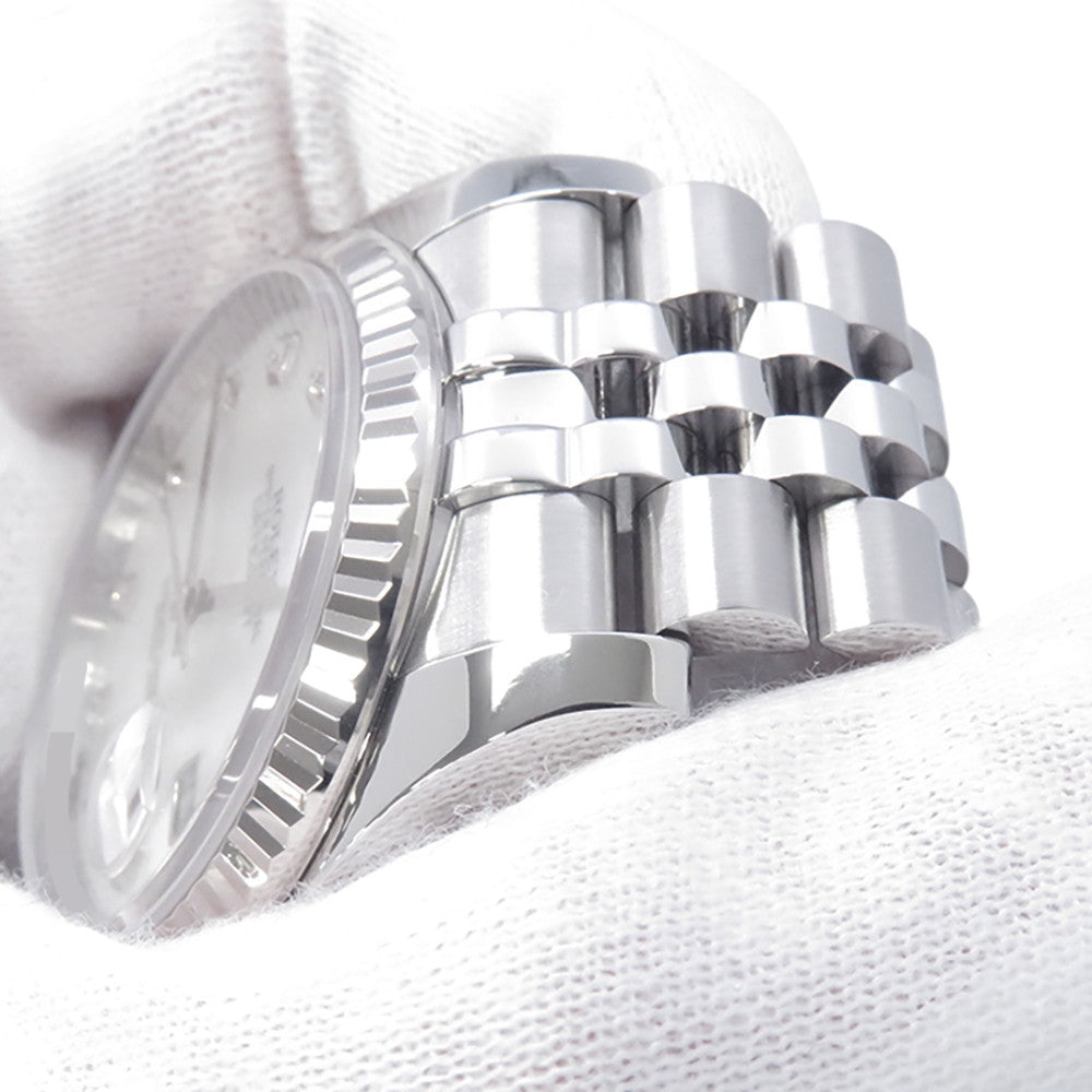 ROLEX Datejust W36mm Stainless Steel K18WG White Shell Dial116234G