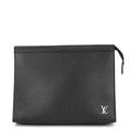 LOUIS VUITTON Pochette Voyage NoirM30450 Taiga Leather