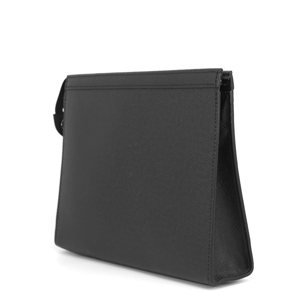 LOUIS VUITTON Pochette Voyage NoirM30450 Taiga Leather