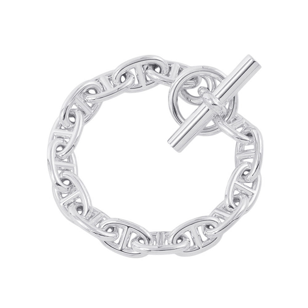 HERMES Chaine d'Ancre Bracelet 15 frames Size MM SV925