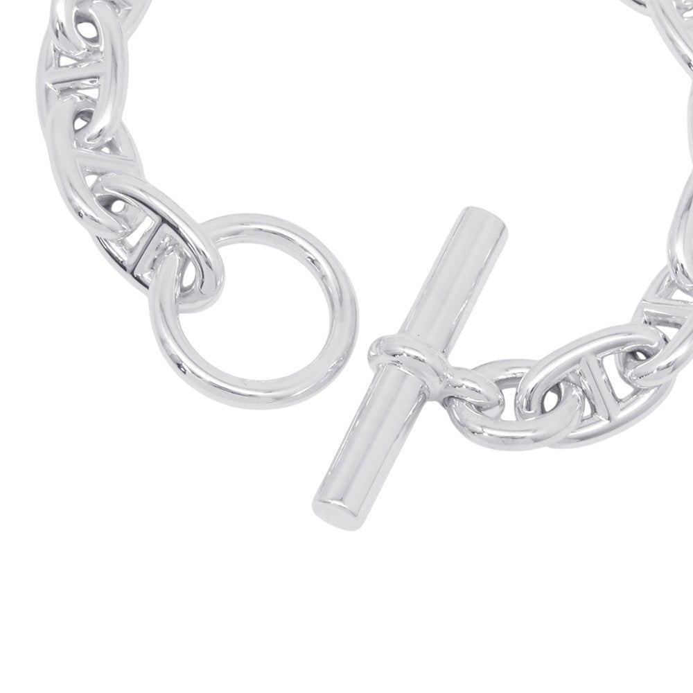 HERMES Chaine d'Ancre Bracelet 15 frames Size MM SV925