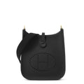 HERMES Evelyne Short Black Taurillon Clemence Size TPM