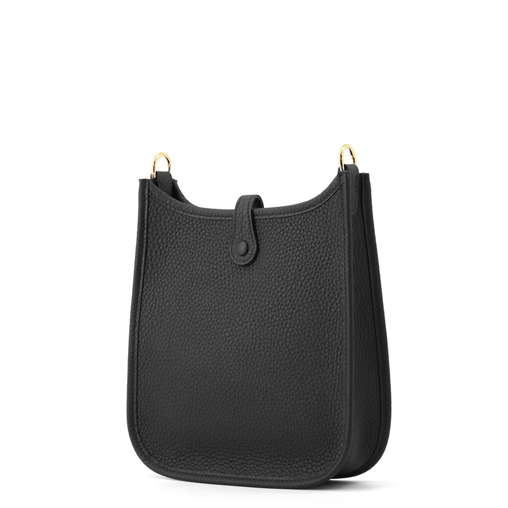 HERMES Evelyne Short Black Taurillon Clemence Size TPM