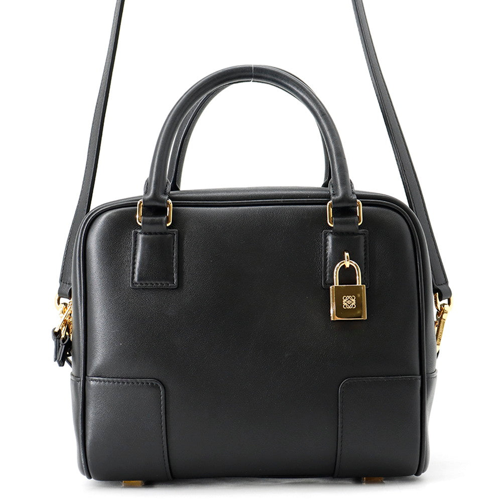 LOEWE Amazona Square BlackA039N10X03 Calf Leather Size 19