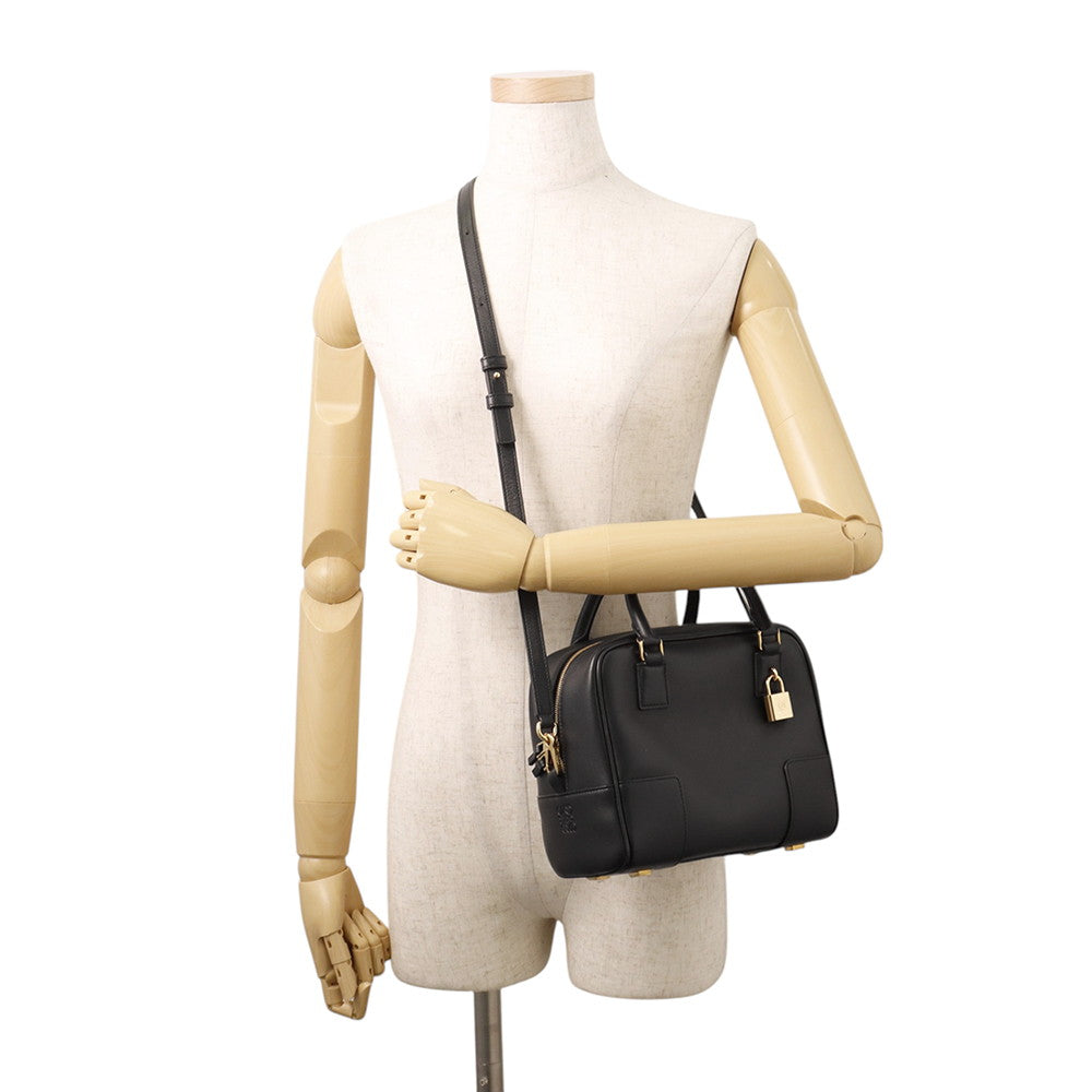 LOEWE Amazona Square BlackA039N10X03 Calf Leather Size 19