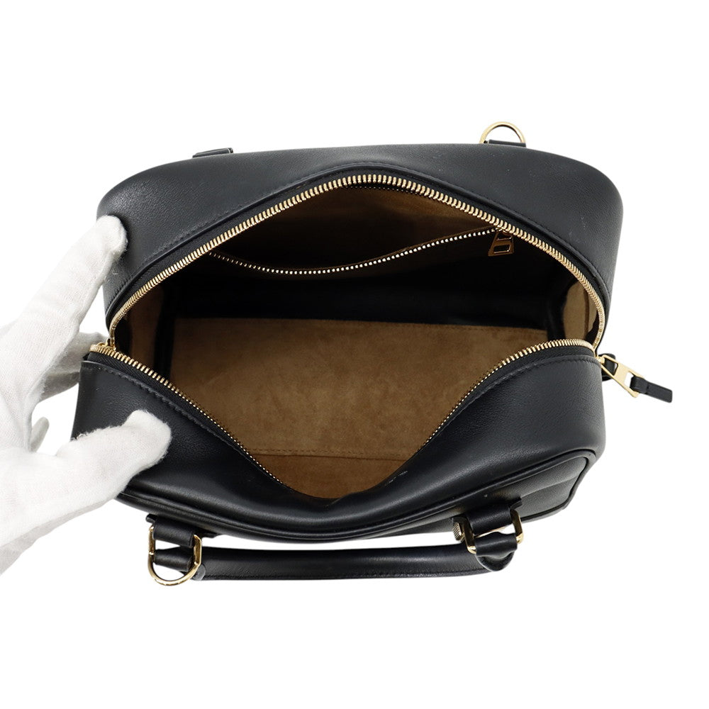 LOEWE Amazona Square BlackA039N10X03 Calf Leather Size 19