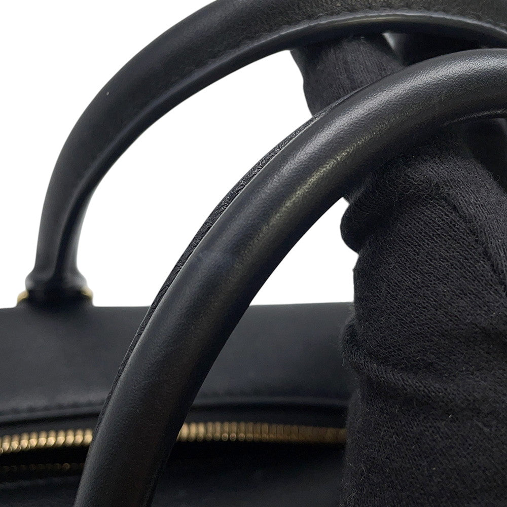 LOEWE Amazona Square BlackA039N10X03 Calf Leather Size 19