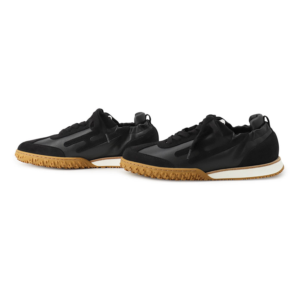 HERMES Sneakers Jet Black Nappa Chevre Vérois Size 36