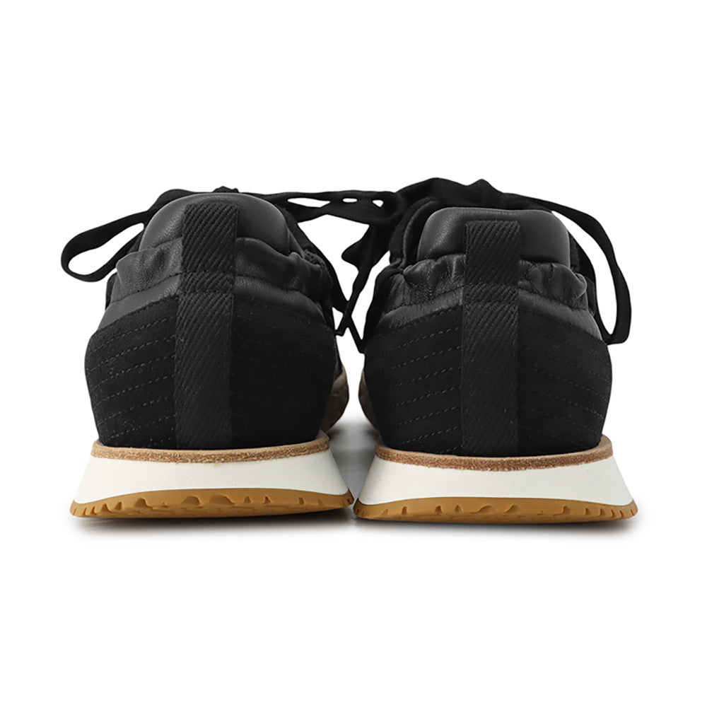 HERMES Sneakers Jet Black Nappa Chevre Vérois Size 36