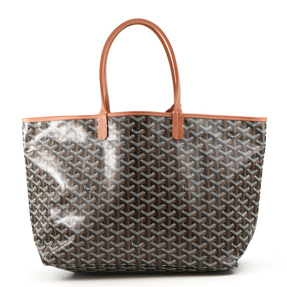 GOYARD Saint Louis Black/TanSTLOUIPMLTY01CL03P PVC Leather Size PM