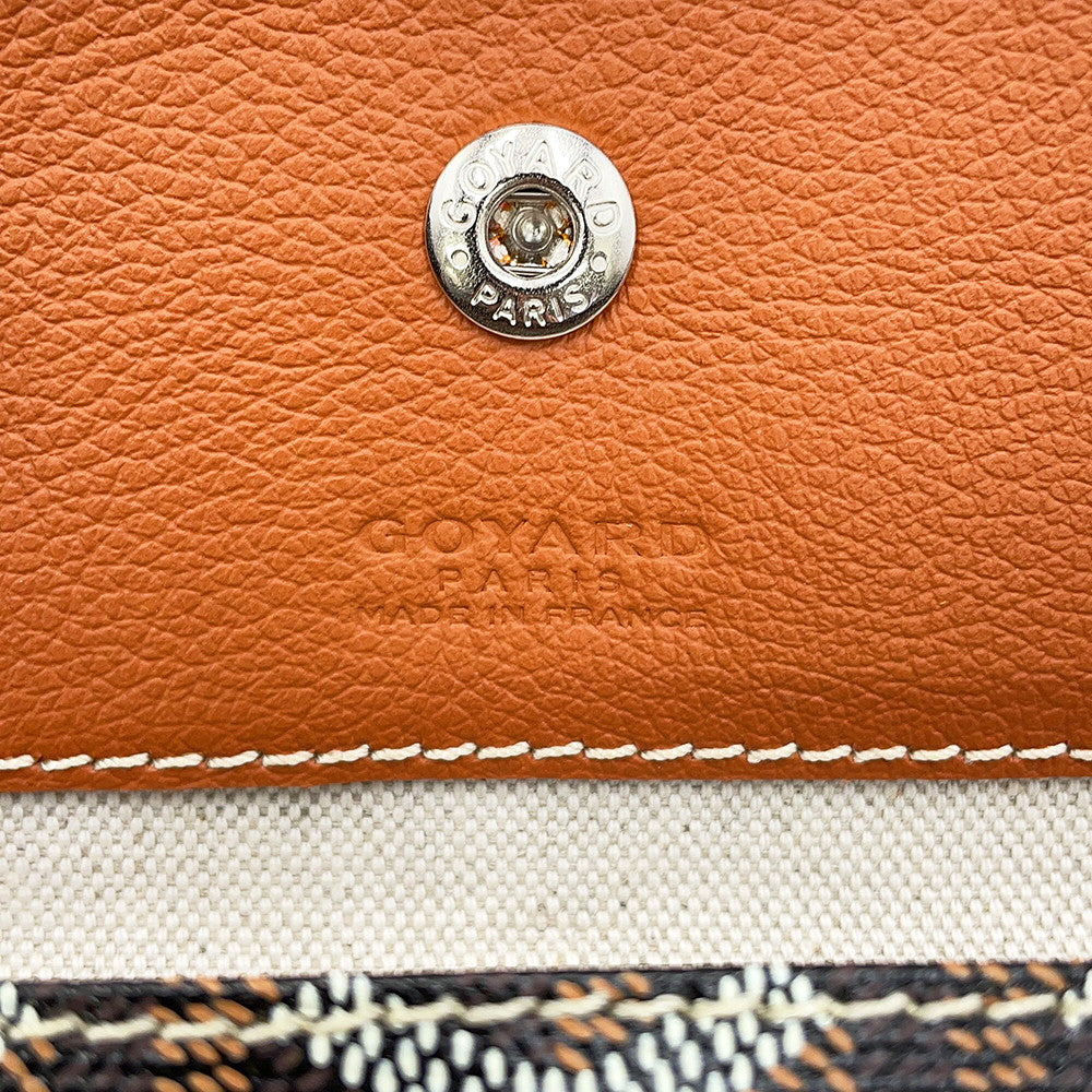 GOYARD Saint Louis Black/TanSTLOUIPMLTY01CL03P PVC Leather Size PM