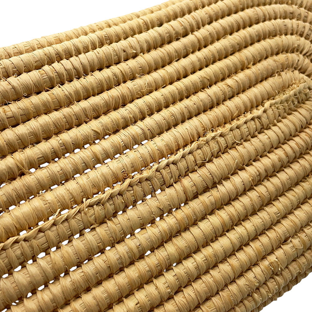 LOEWE Anagram Square Basket Bag Beige/TanACBK099X04 Raffia Leather Size Small