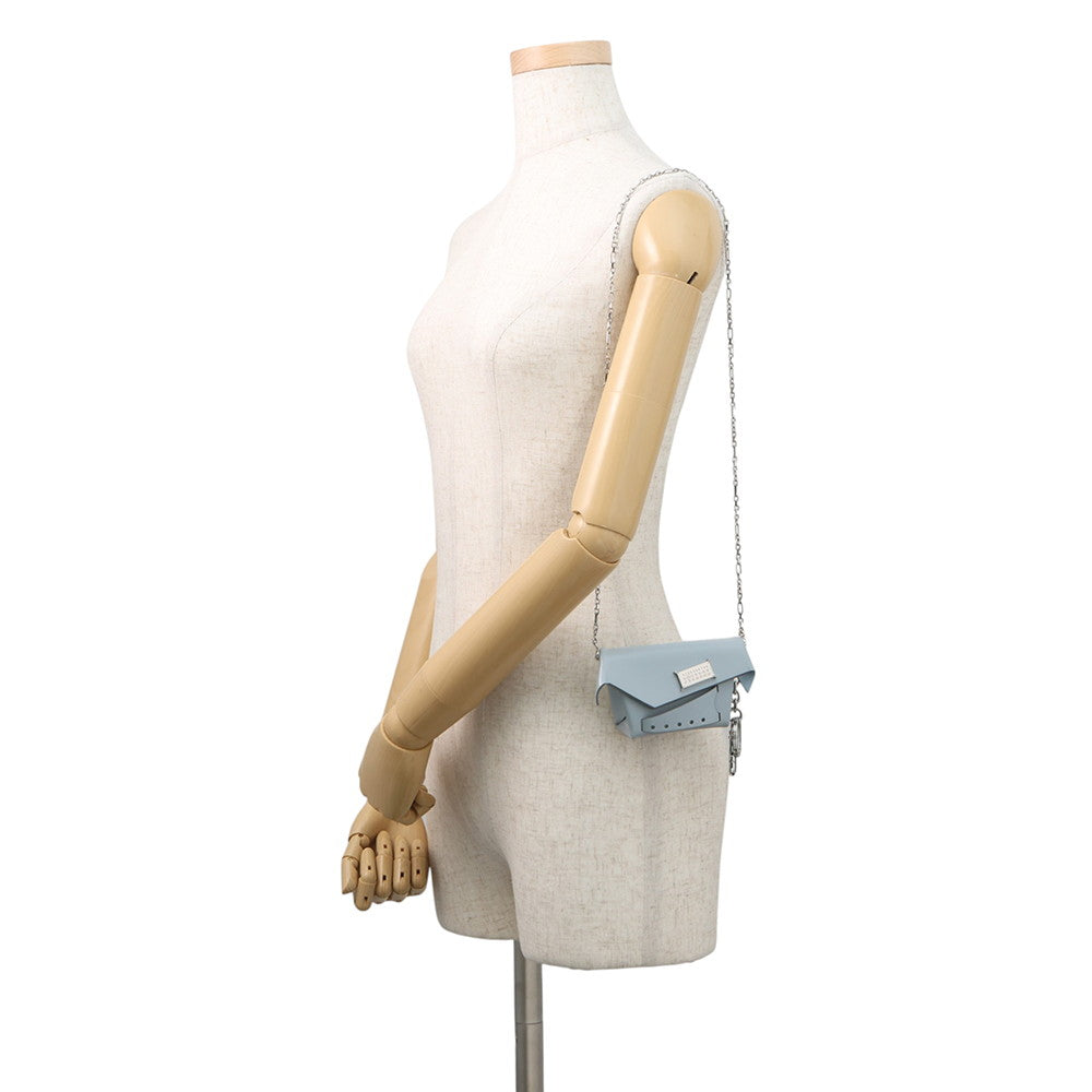 Maison Margiela Maison Margiela Snatched Chain Shoulder Bag SmokeBlueSA2VL0010 Leather Size Small