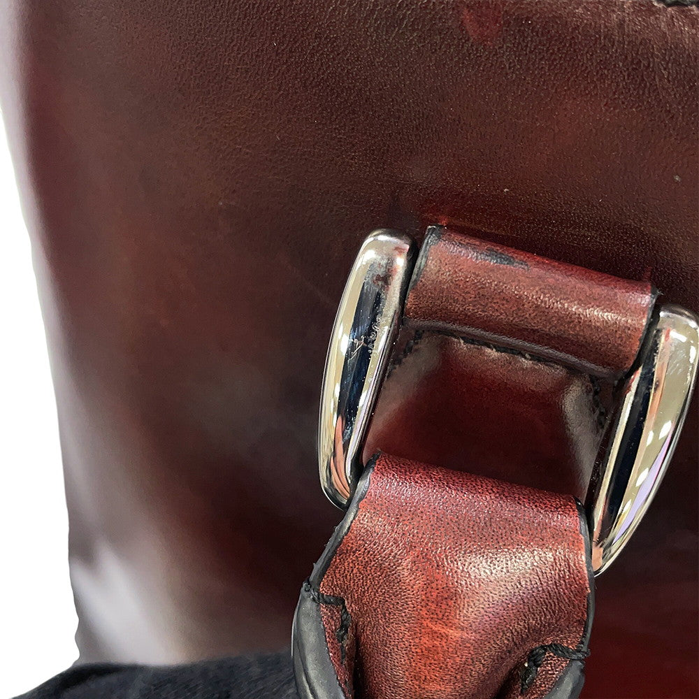 Berluti Calligraphy Tote Bag Brown Leather