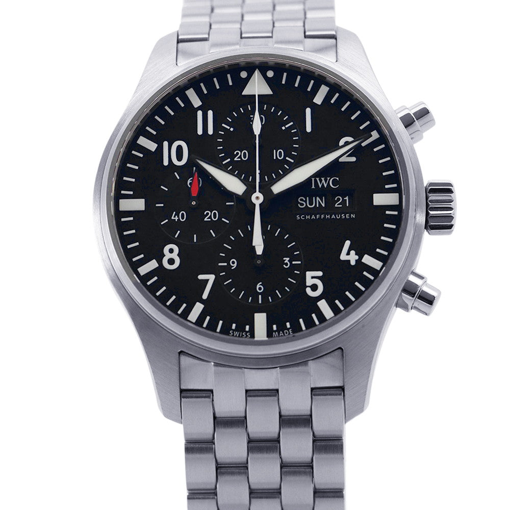 IWC Pilot's Watch Chronograph W43mm Stainless Steel Black DialIW377710