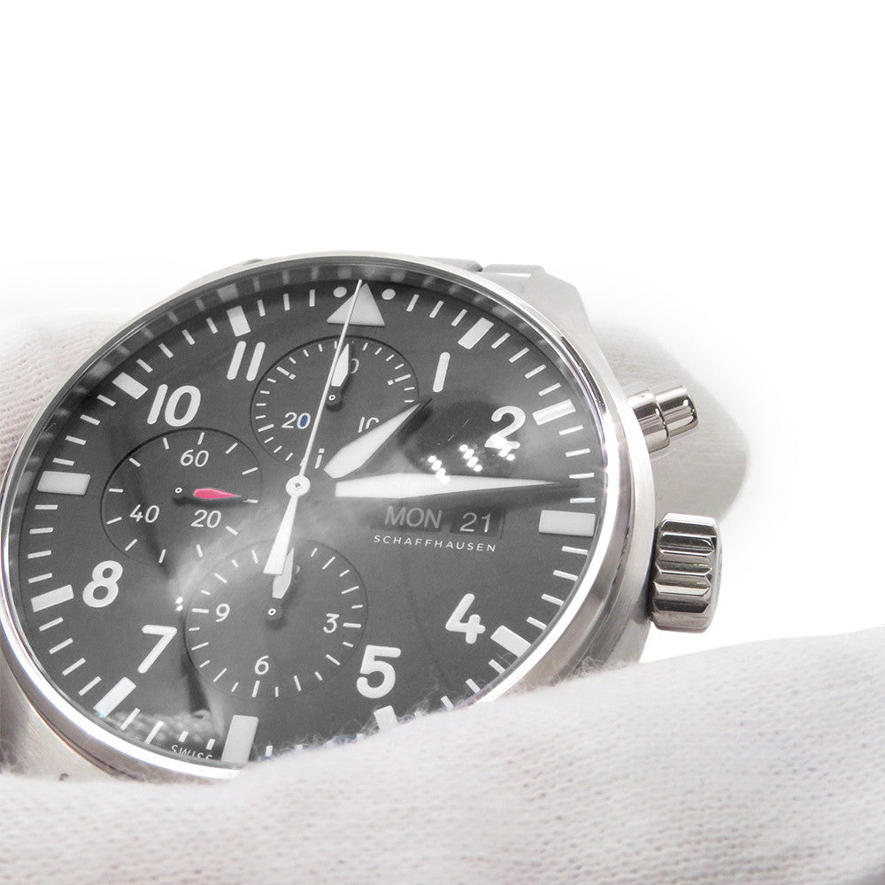 IWC Pilot's Watch Chronograph W43mm Stainless Steel Black DialIW377710