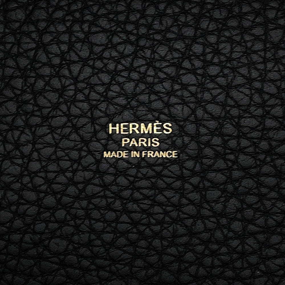 HERMES Picotin Lock Black Taurillon Clemence Size PM