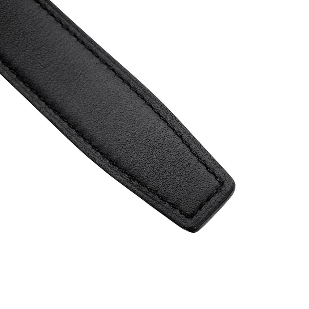 HERMES KohlBaroque Belt Size 31.5" Black/Gold Epsom Box Calf Leather