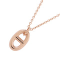 HERMES Chaine d'Ancre Farandole Necklace Size PM 18K Pink Gold