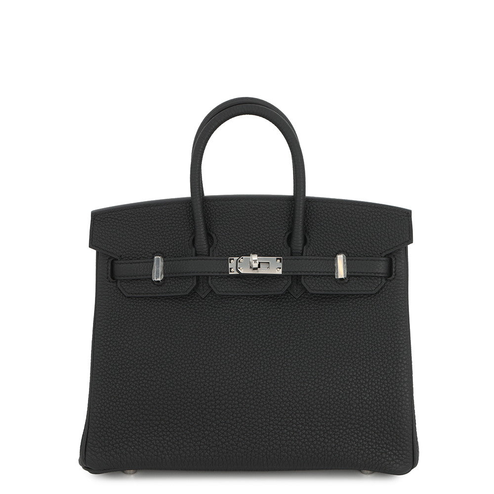 HERMES Birkin Black Togo Leather Size 25