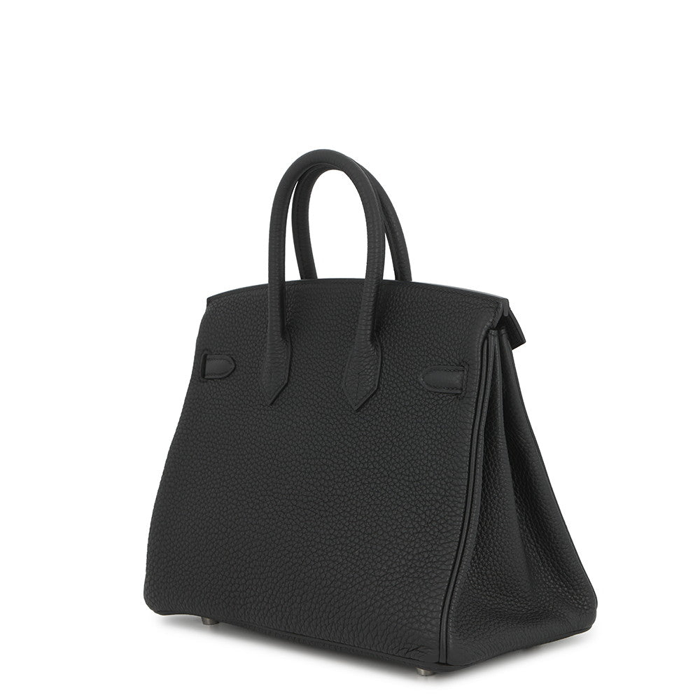 HERMES Birkin Black Togo Leather Size 25