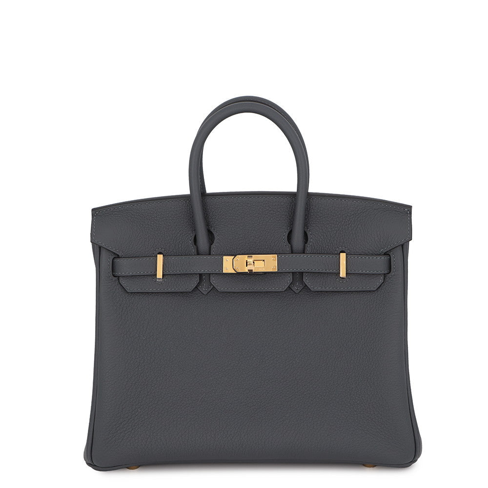 HERMES Birkin Ardoise Togo Leather Size 25