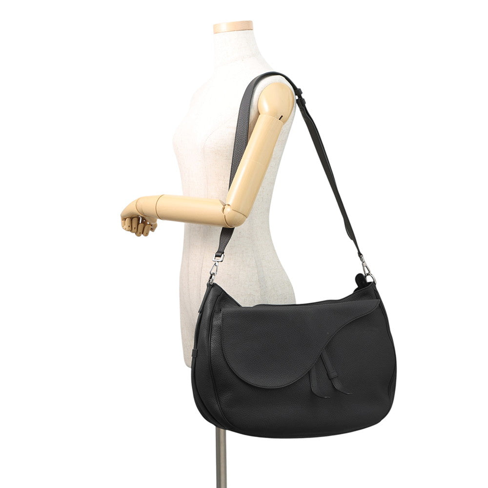 Dior Saddle 2-Way Soft Bag Black1ADHO023ULC_H00N Leather