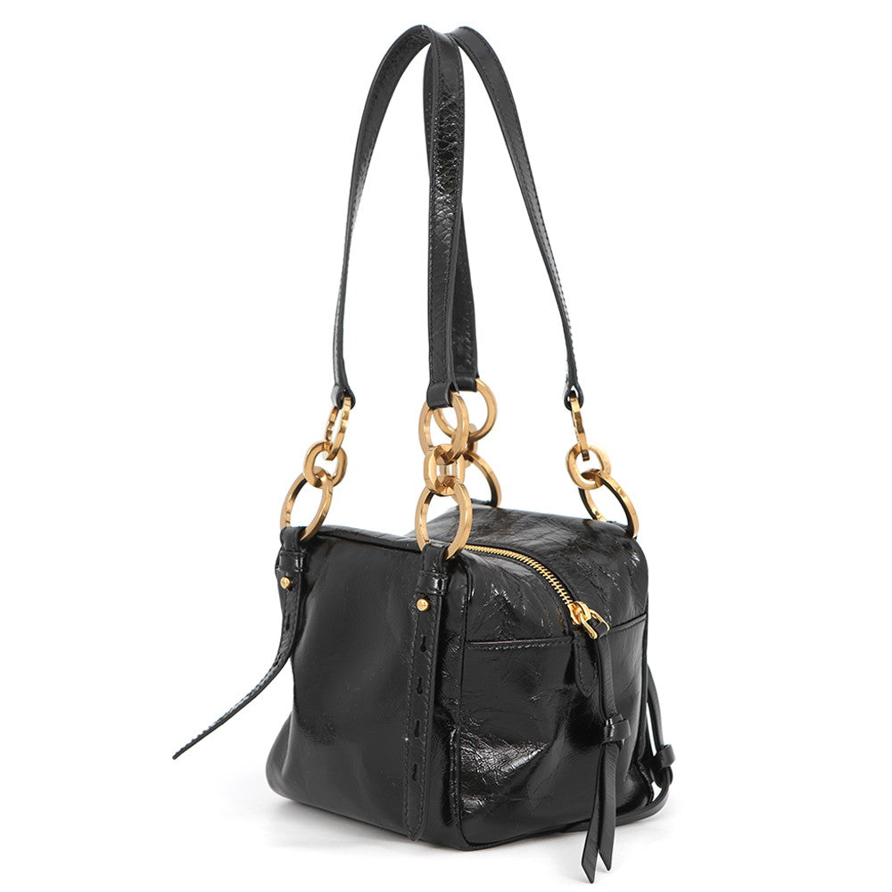 PRADA Dunkle Handbag Black1BB137 Leather Size Mini