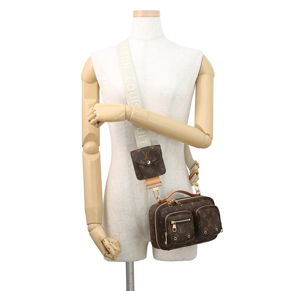LOUIS VUITTON Utility/Crossbody BrownM80446 Monogram