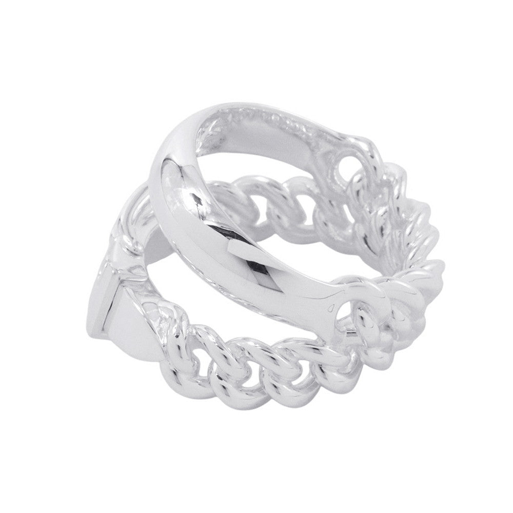 HERMES BoucleSellier Inflexible Ring Size 54/#14 SV925