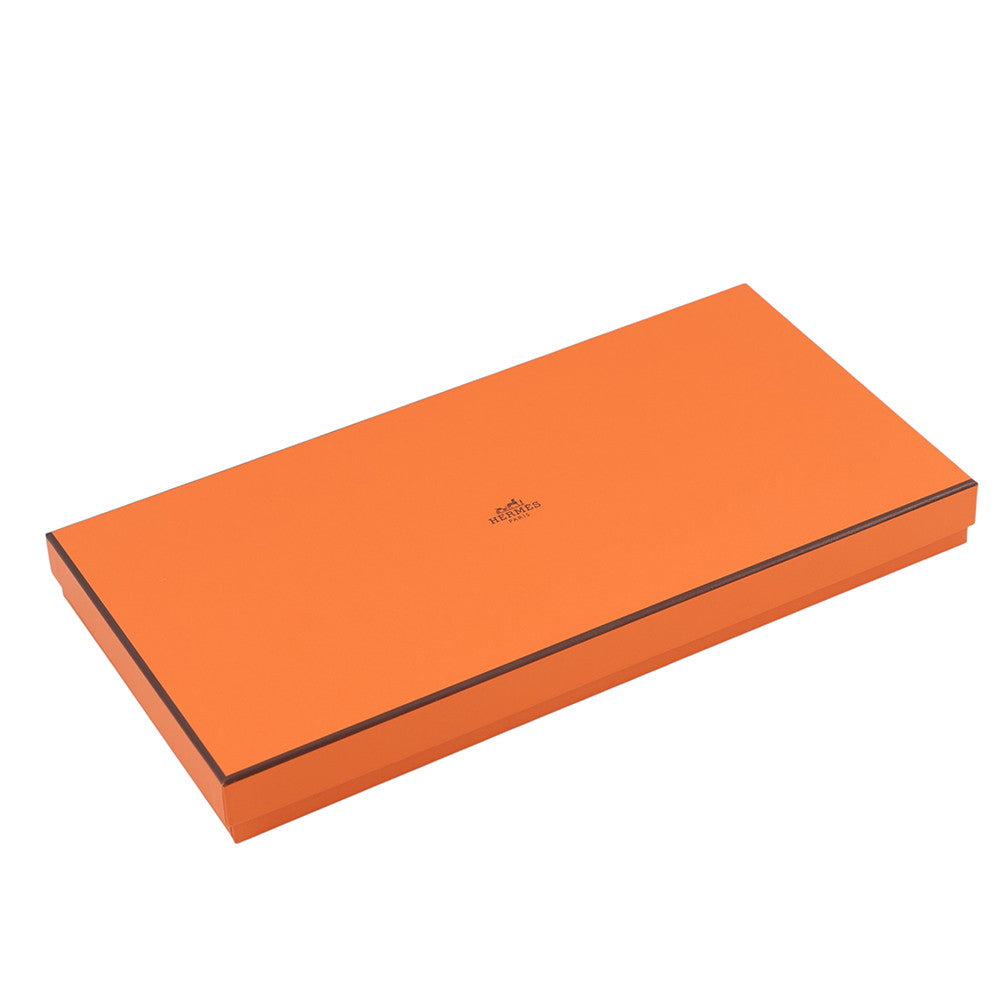 HERMES Stole New Libris Size 75x213 cm Ivoire Cashmere85% Silk15%