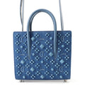 Christian Louboutin Paloma Denim Top Handle Blue3245299 Denim Leather Size Mini