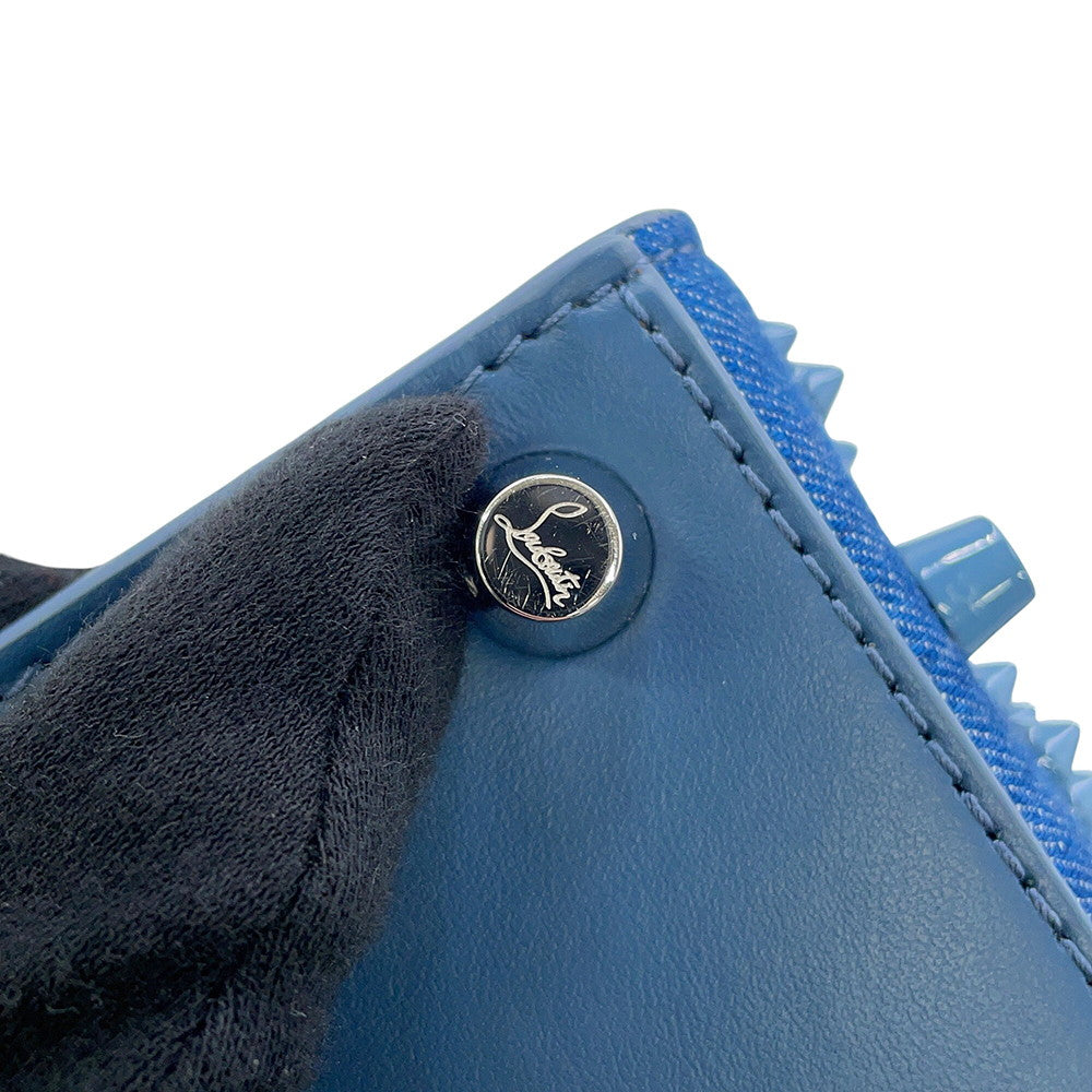 Christian Louboutin Paloma Denim Top Handle Blue3245299 Denim Leather Size Mini