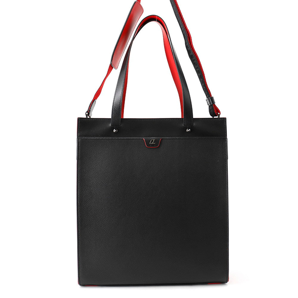 Christian Louboutin Tote Bag Ruistote Black/Red1225141B378 Leather