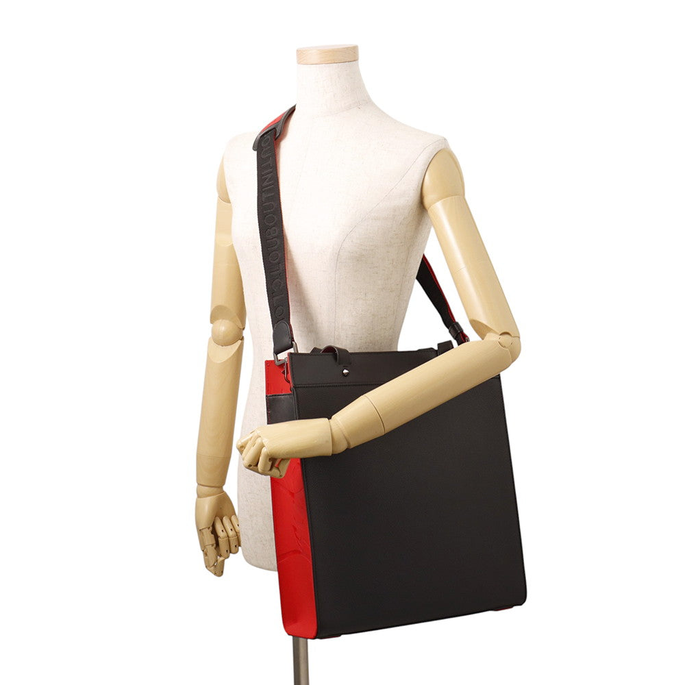 Christian Louboutin Tote Bag Ruistote Black/Red1225141B378 Leather
