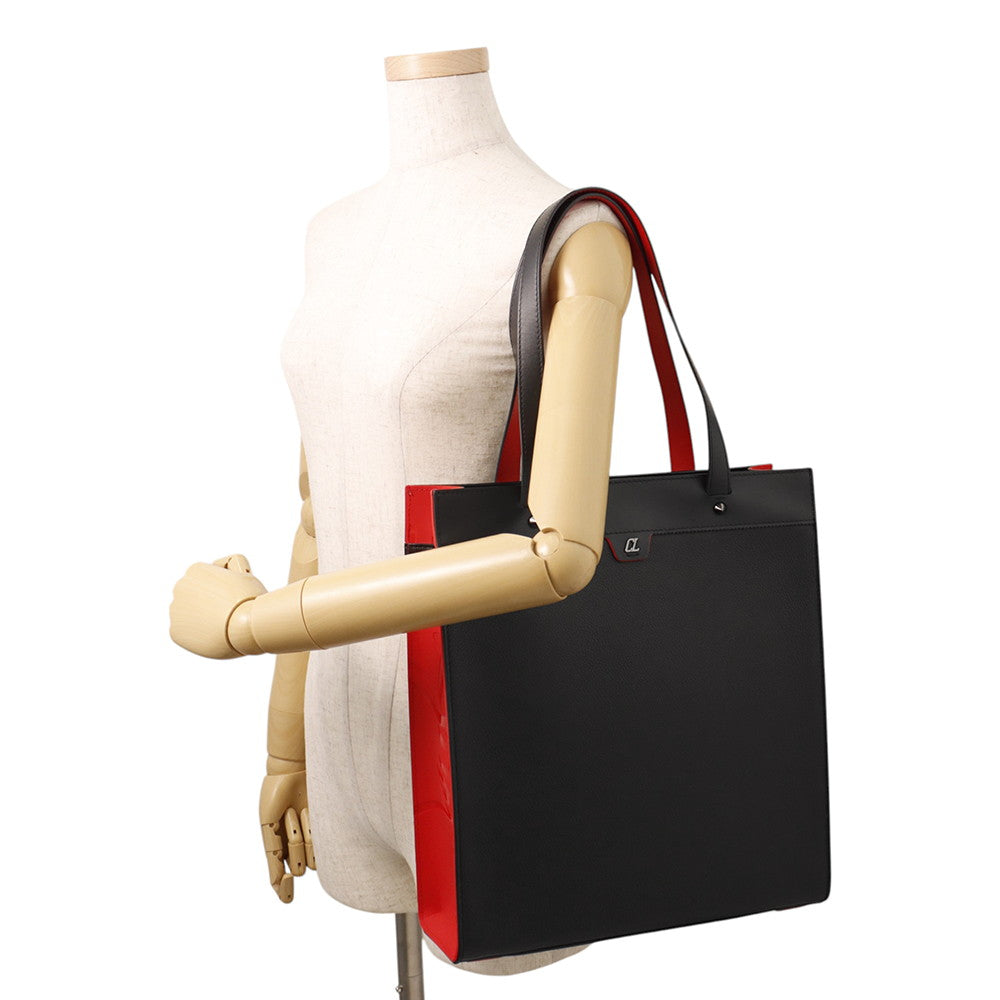 Christian Louboutin Tote Bag Ruistote Black/Red1225141B378 Leather