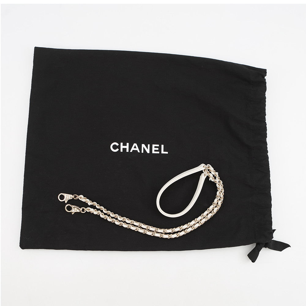 CHANEL Coco Handle 2WAYHandbag WhiteA92990 Caviar Leather Size XS