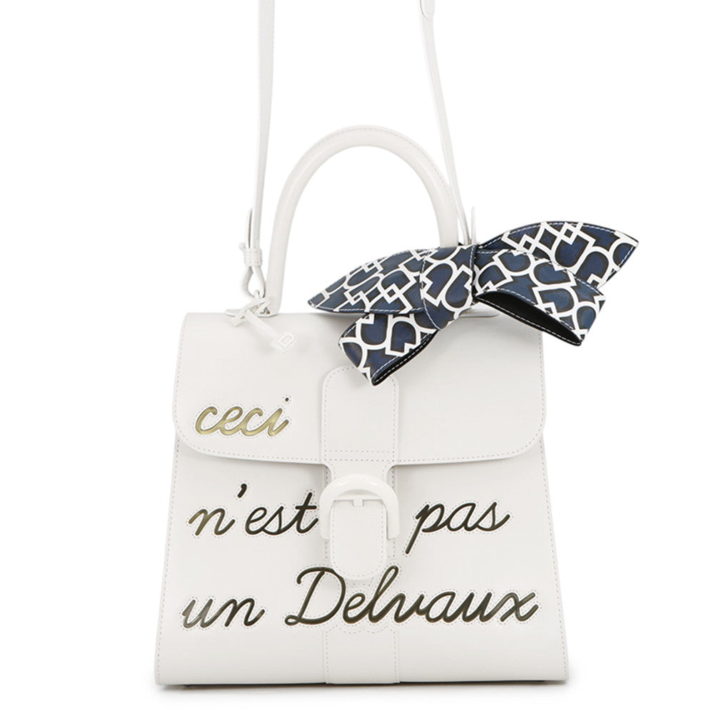 Delvaux Brillon Rumor WhiteAA0480BFF010DCM Box Calf Leather Size MM