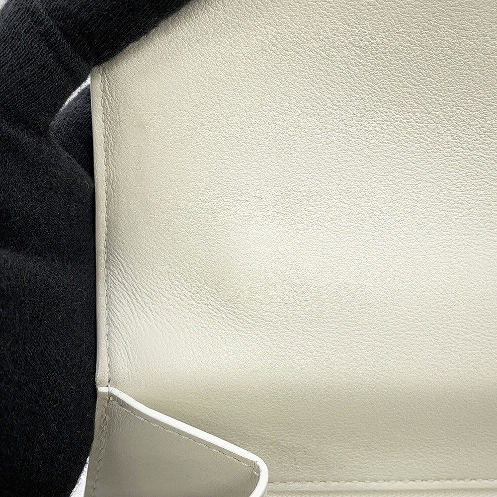Delvaux Brillon Rumor WhiteAA0480BFF010DCM Box Calf Leather Size MM