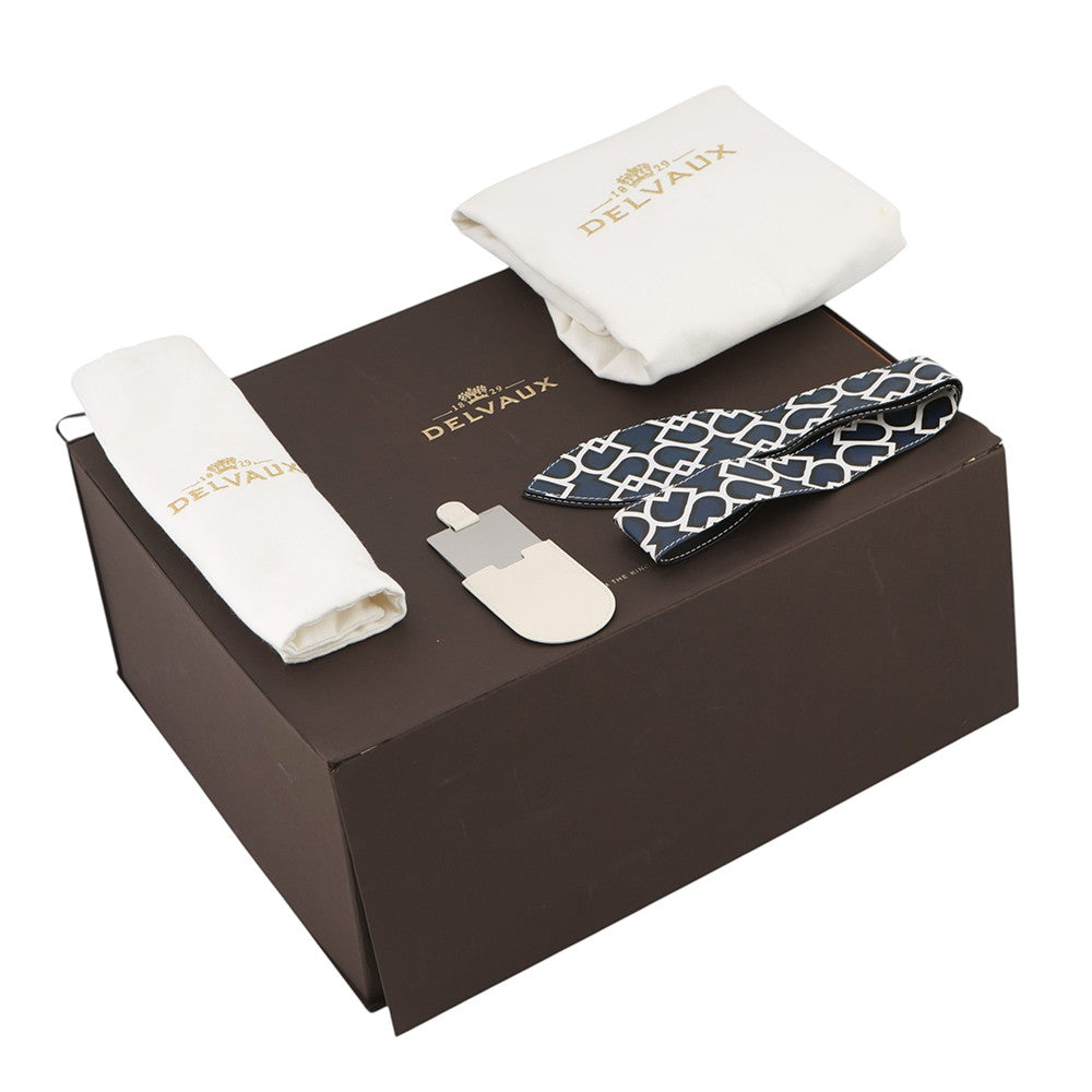 Delvaux Brillon Rumor WhiteAA0480BFF010DCM Box Calf Leather Size MM