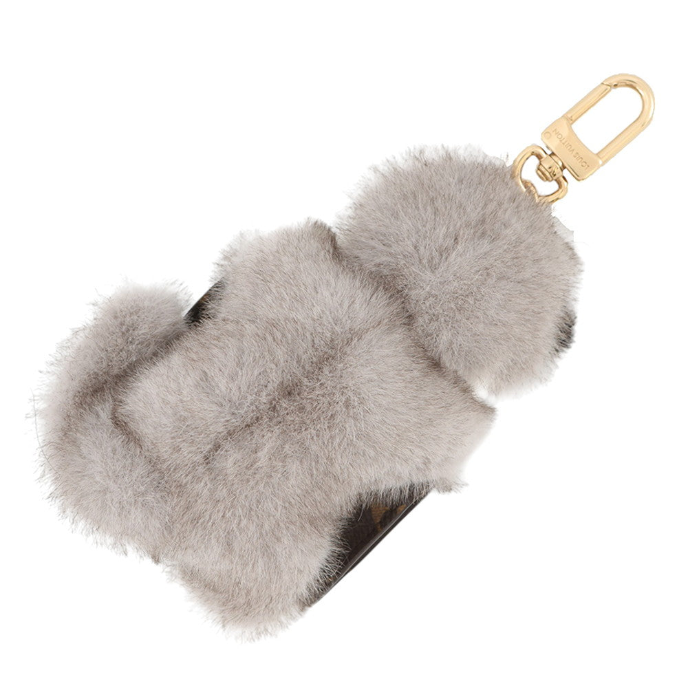 LOUIS VUITTON Bag Charm - LV Cute Husky Brown/MulticolorM03231 Monogram Fabric Plastic