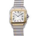 CARTIER Santos de Cartier watch W34.5mm x H27.0mm Stainless Steel K18YG Silver DialW2SA0033