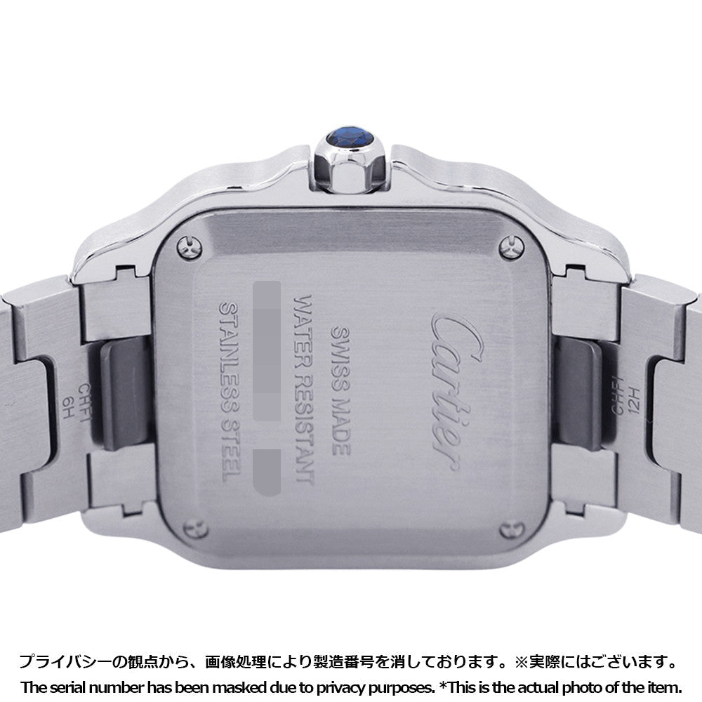 CARTIER Santos de Cartier watch W34.5mm x H27.0mm Stainless Steel K18YG Silver DialW2SA0033