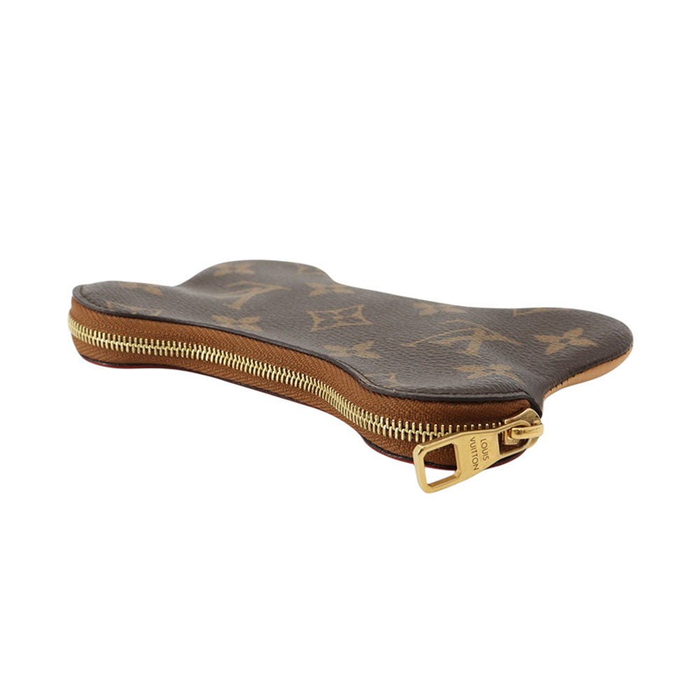 LOUIS VUITTON Bone Key Pouch BrownM12616 Monogram