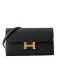 HERMES Constance to Go Black Epsom