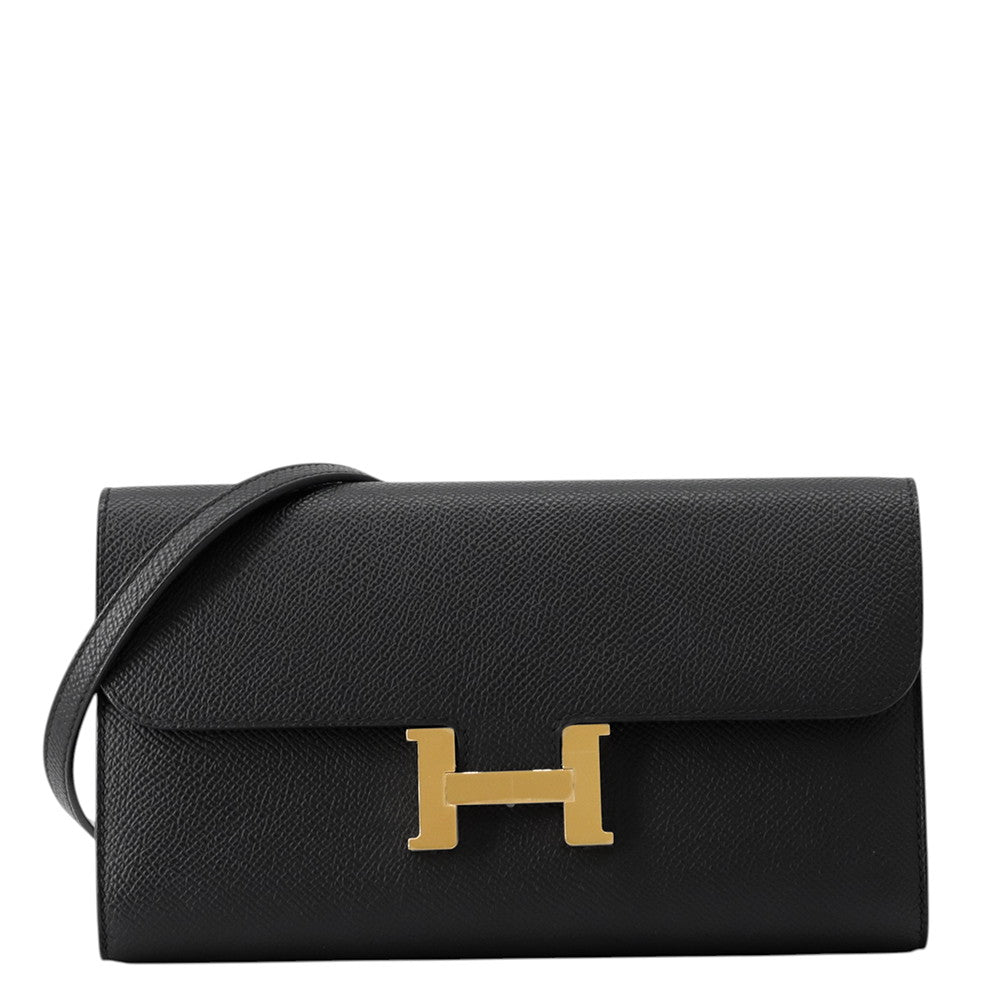 HERMES Constance to Go Black Epsom