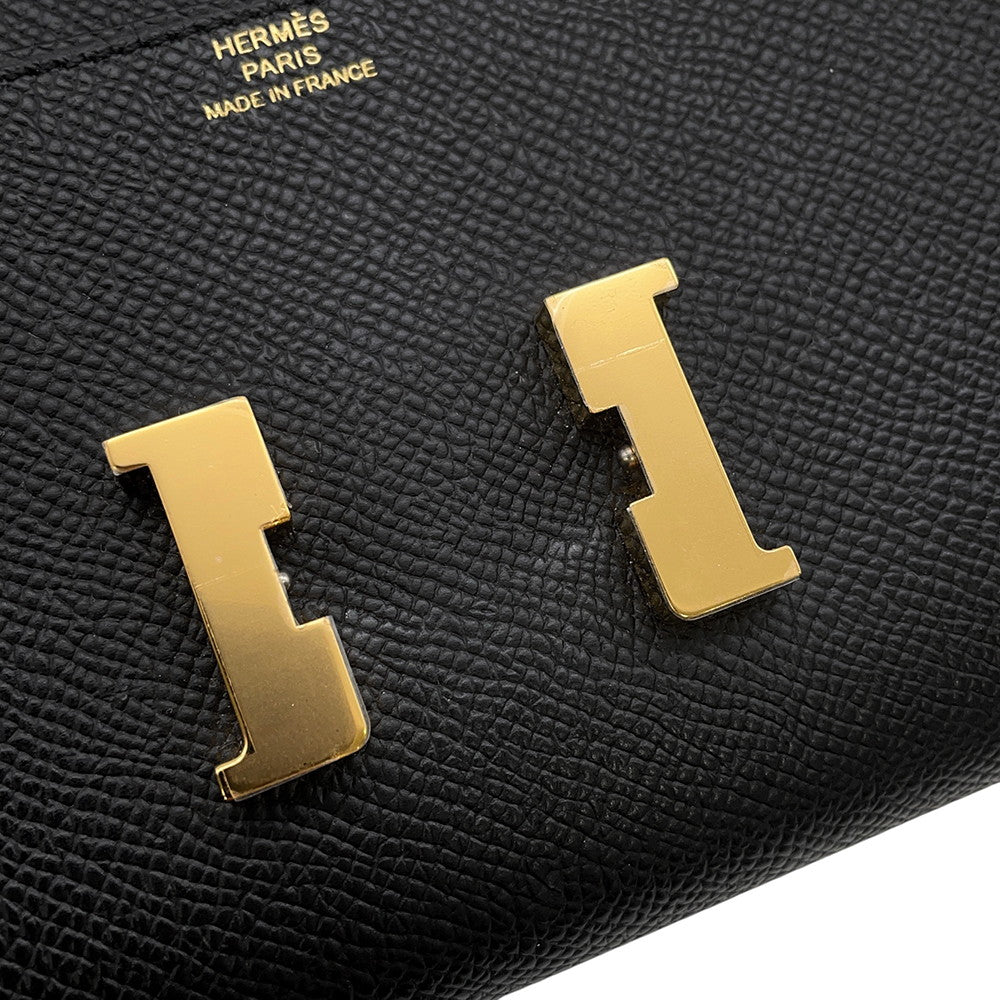 HERMES Constance to Go Black Epsom