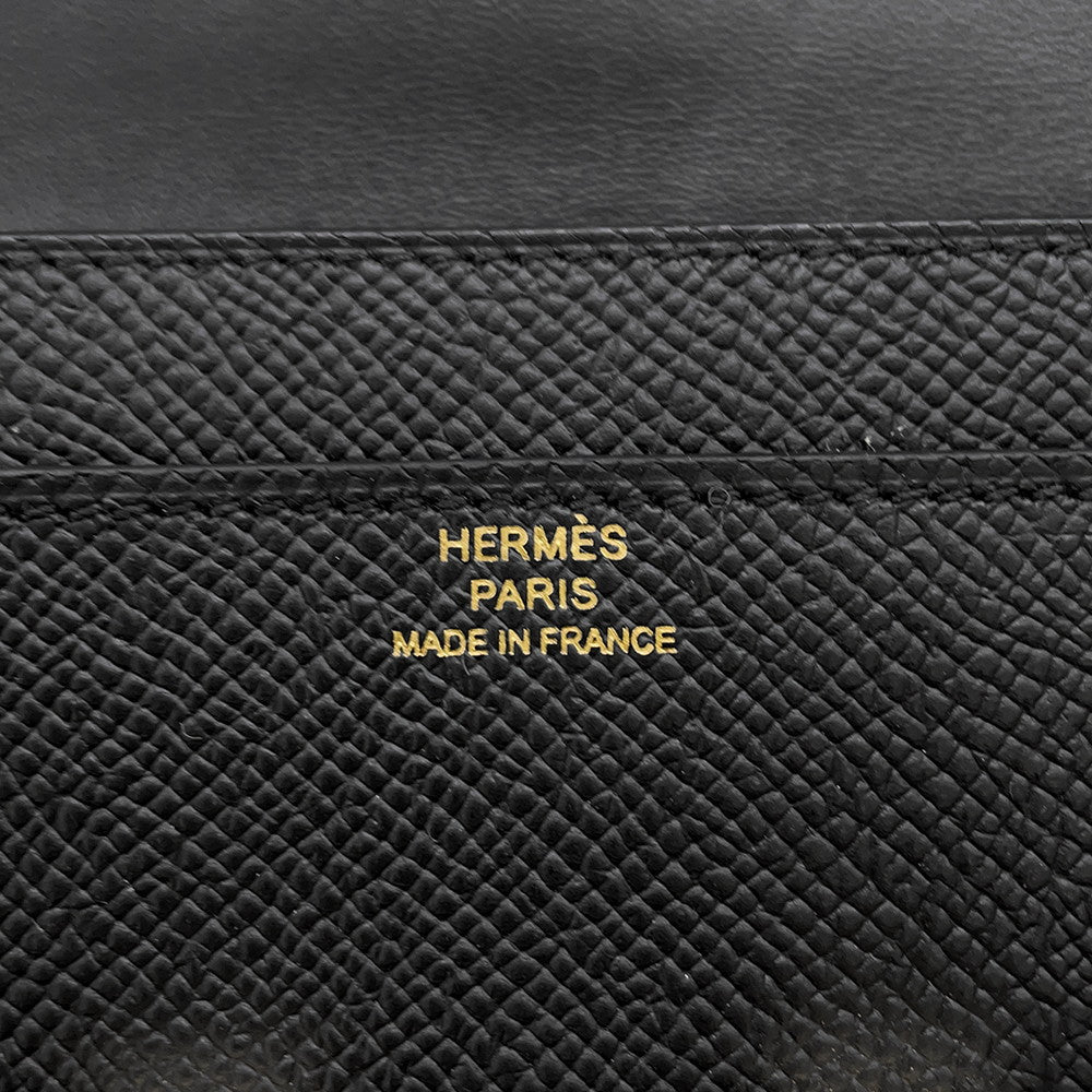 HERMES Constance to Go Black Epsom