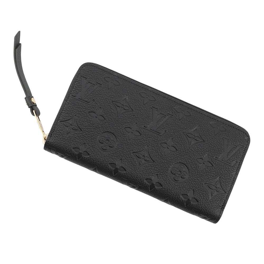 LOUIS VUITTON Zippy Wallet NoirM61864 Monogram Empreinte Leather