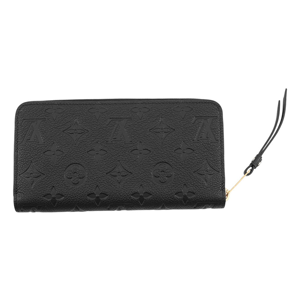 LOUIS VUITTON Zippy Wallet NoirM61864 Monogram Empreinte Leather